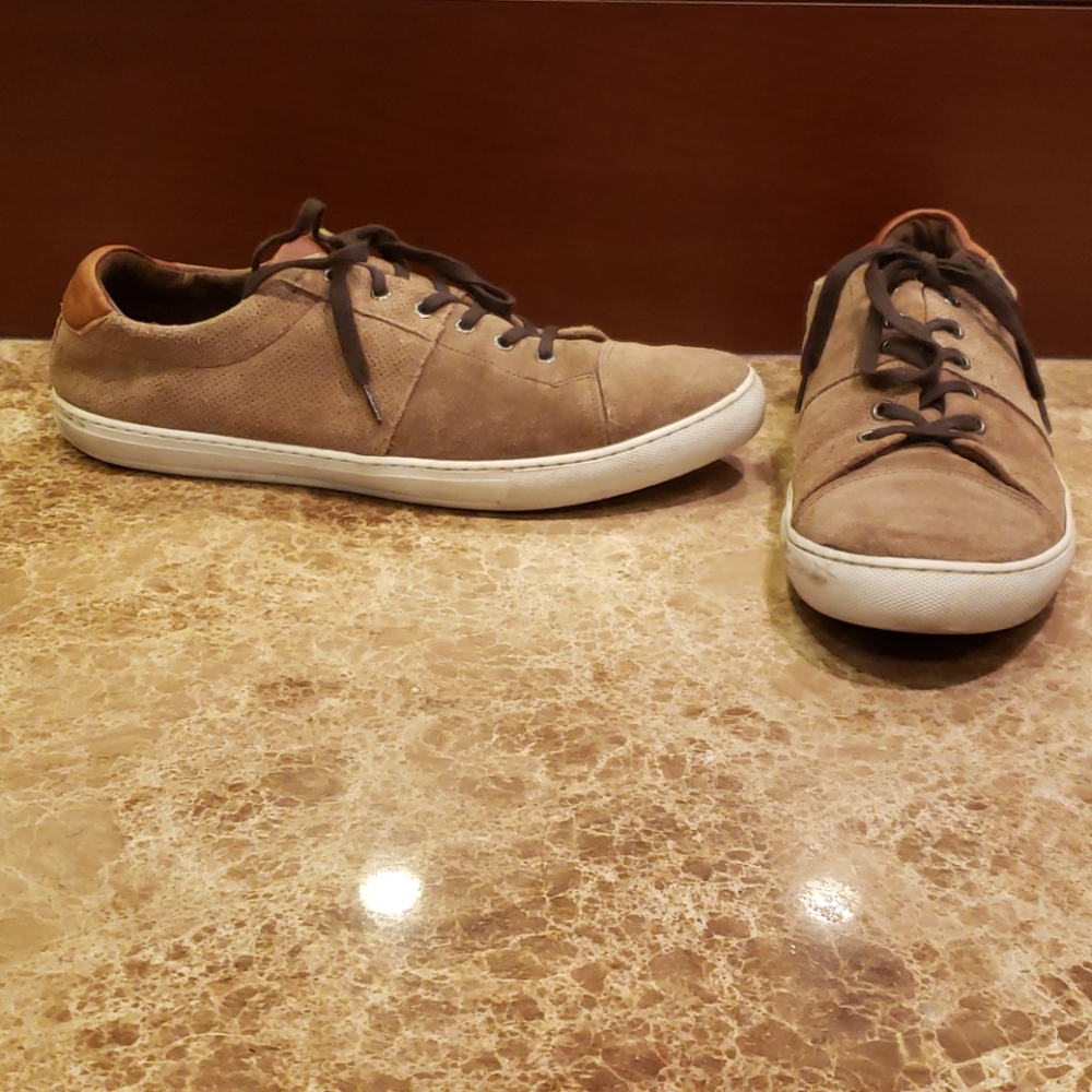 MEN'S BEIGE AND BROWN H&M SNEAKERS SHOES
